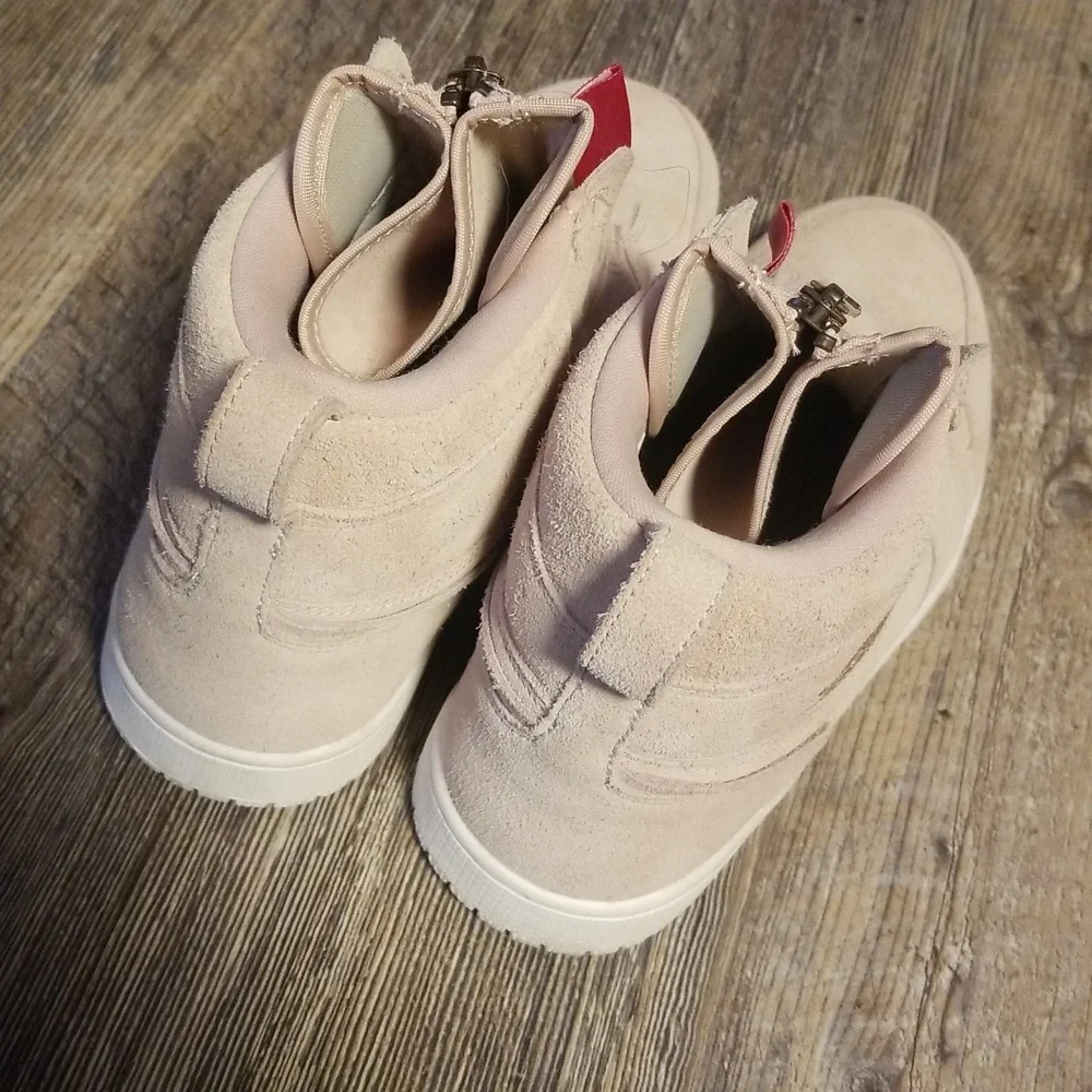 NIKE Air Jordan 10 Women Hightop Balarina Pink Suede Zip up EXCELLENT condition - Picture 8 of 17